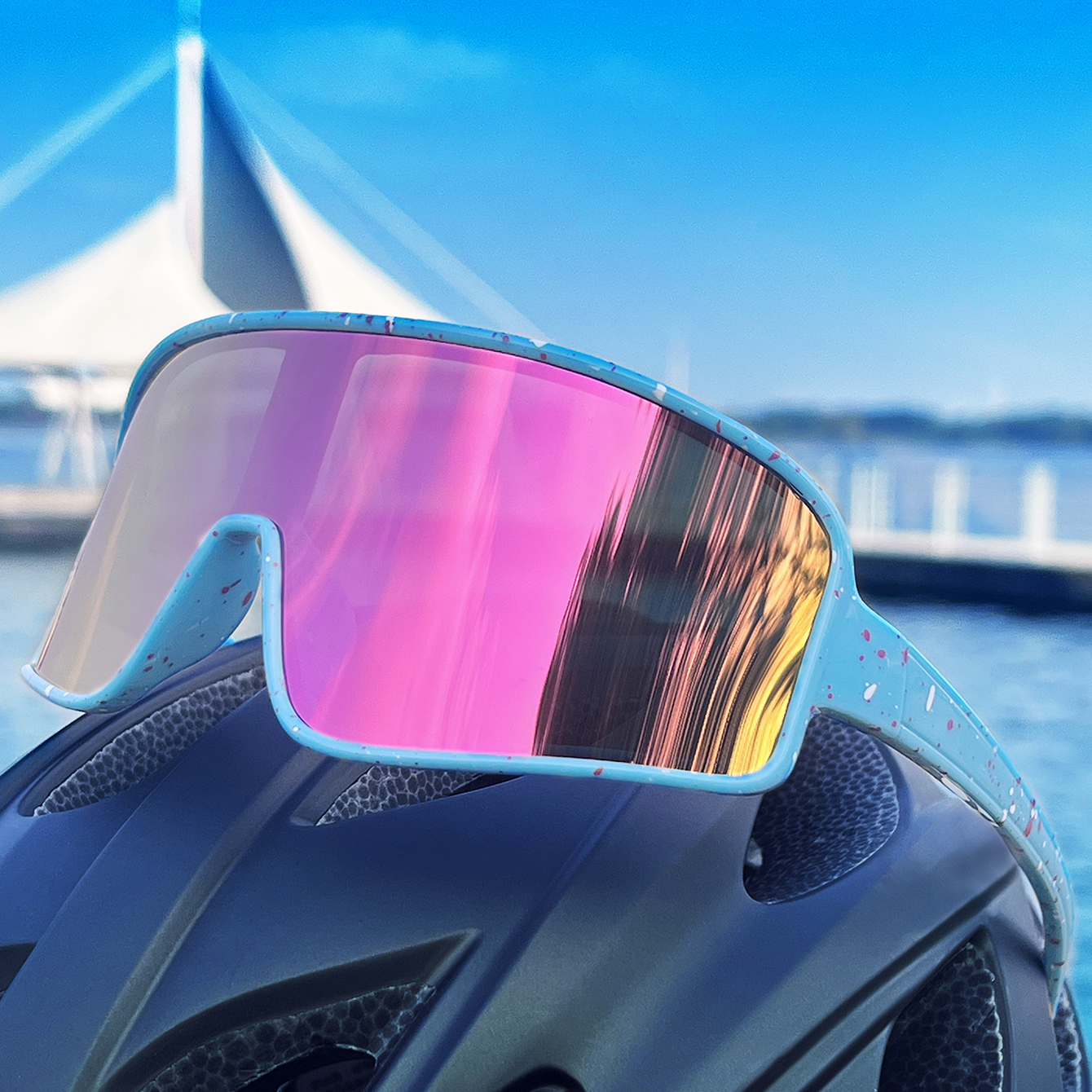 Mountain Biking Sunglasses - Outdoor Casual Sunglasses Large Lens Windproof