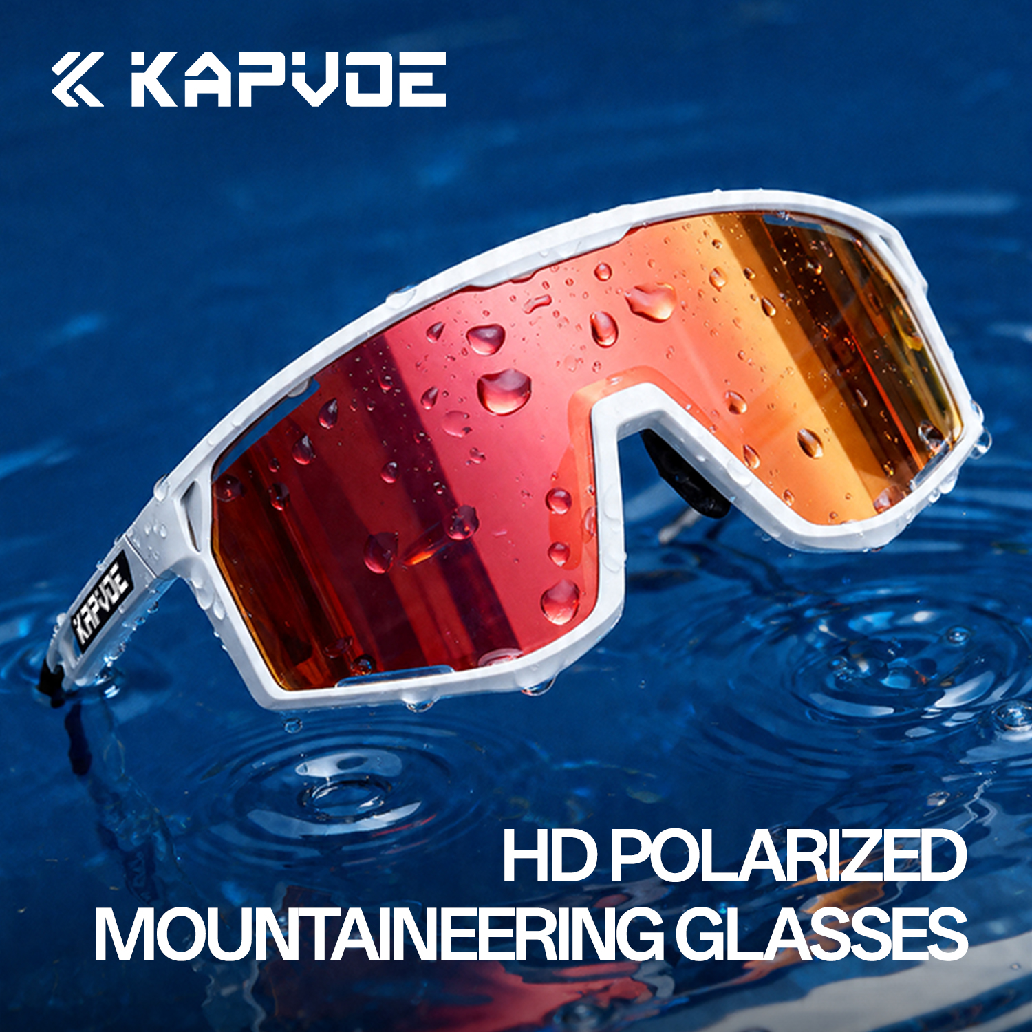 Mountain Biking Sunglasses - Kapvoe 2026 Polarized Fishing UV400 Sunglasses
