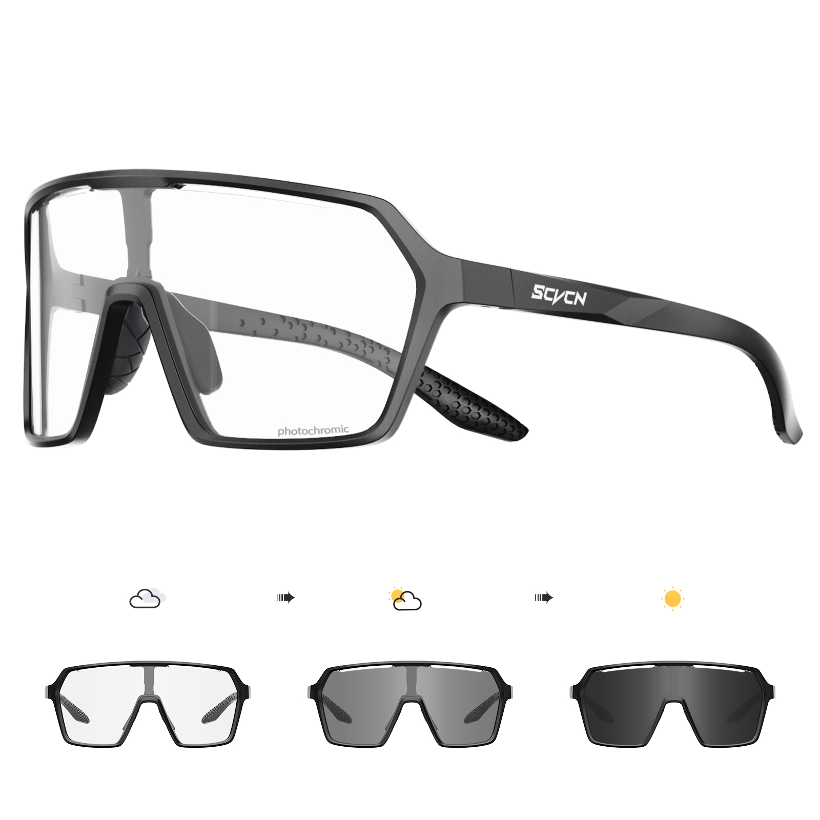 SCVCN Hot Cycling Photochromic - огляд і ціна Mountain Biking Sunglasses