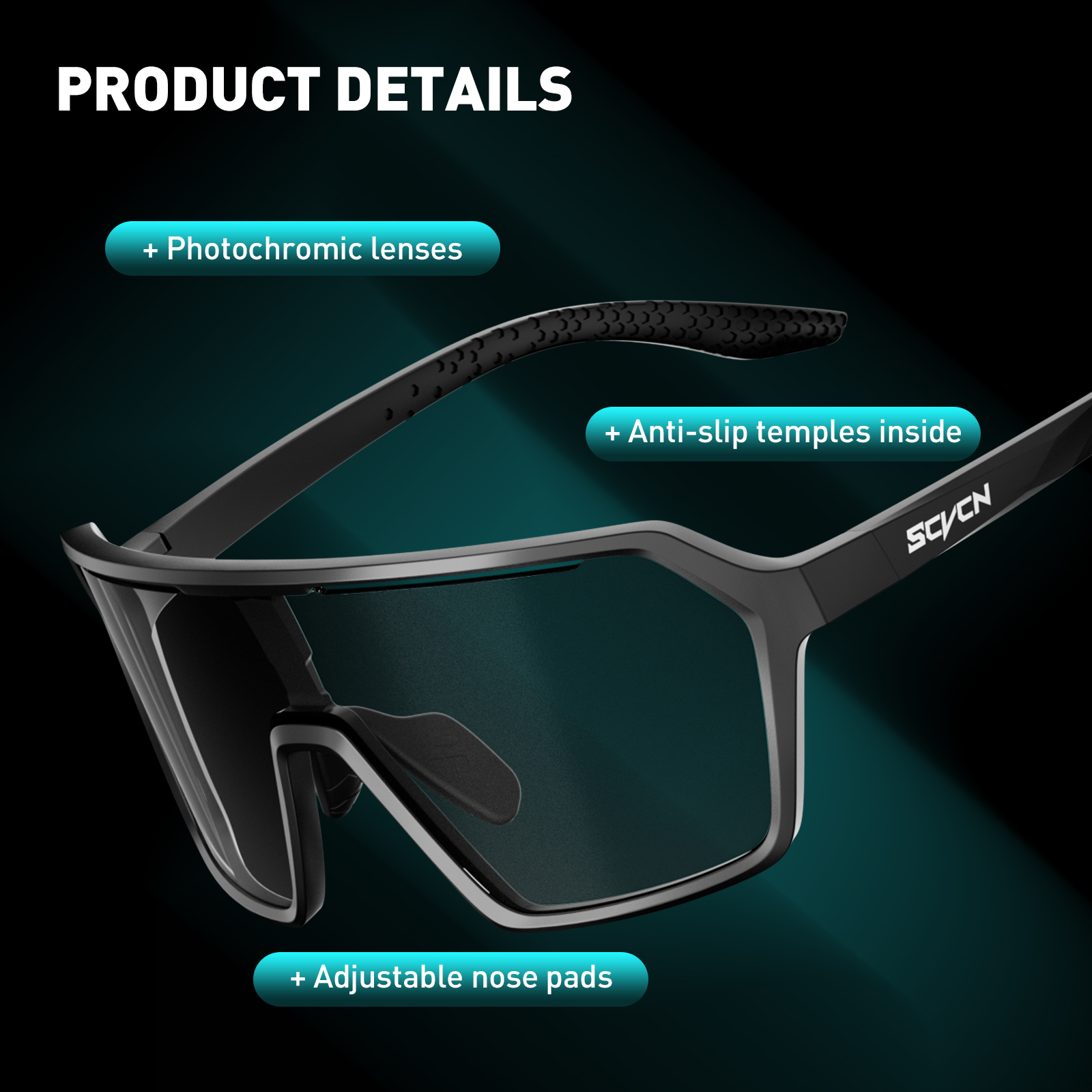 SCVCN Hot Cycling Photochromic - огляд і ціна Mountain Biking Sunglasses
