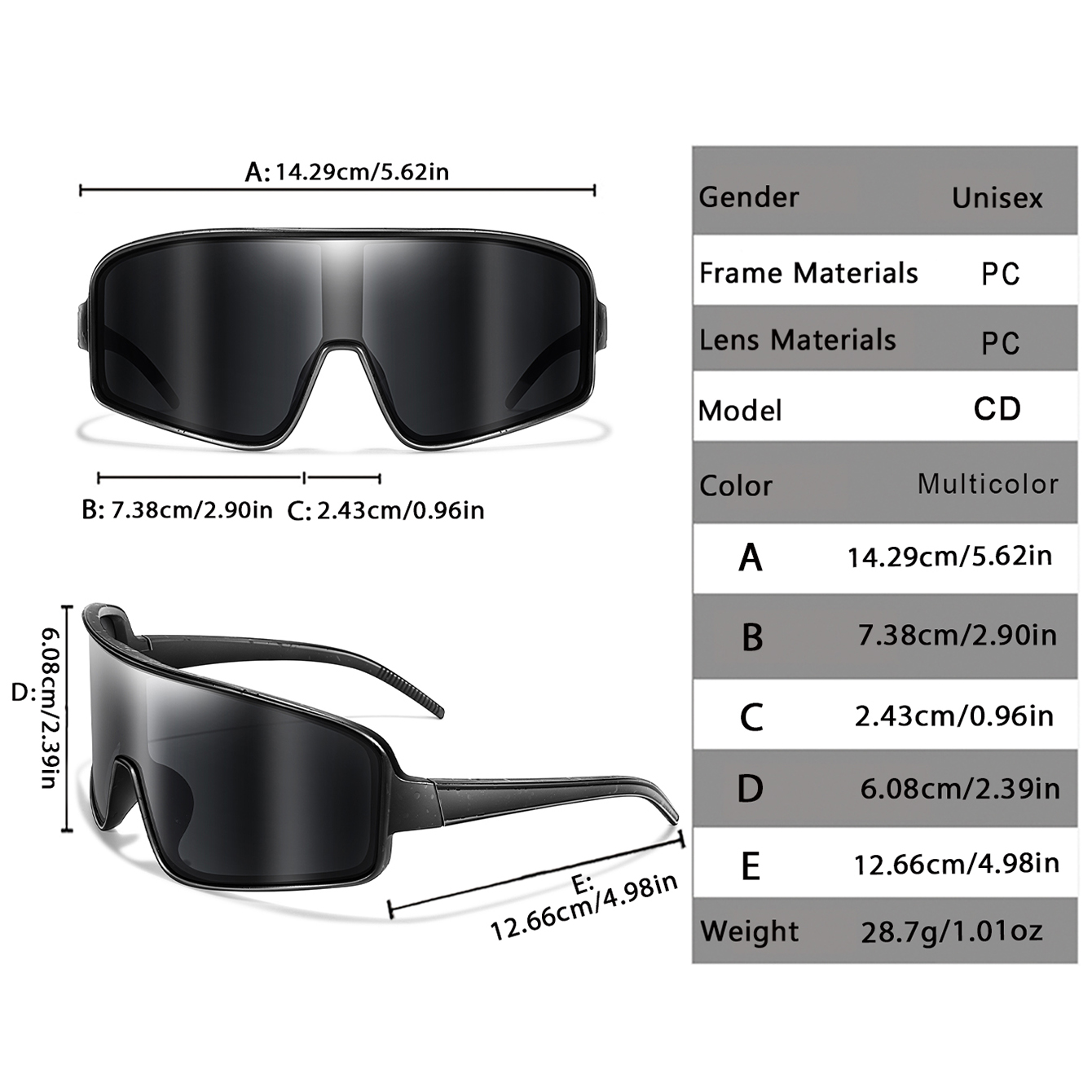 Outdoor Casual Sunglasses Larg - огляд і ціна Mountain Biking Sunglasses