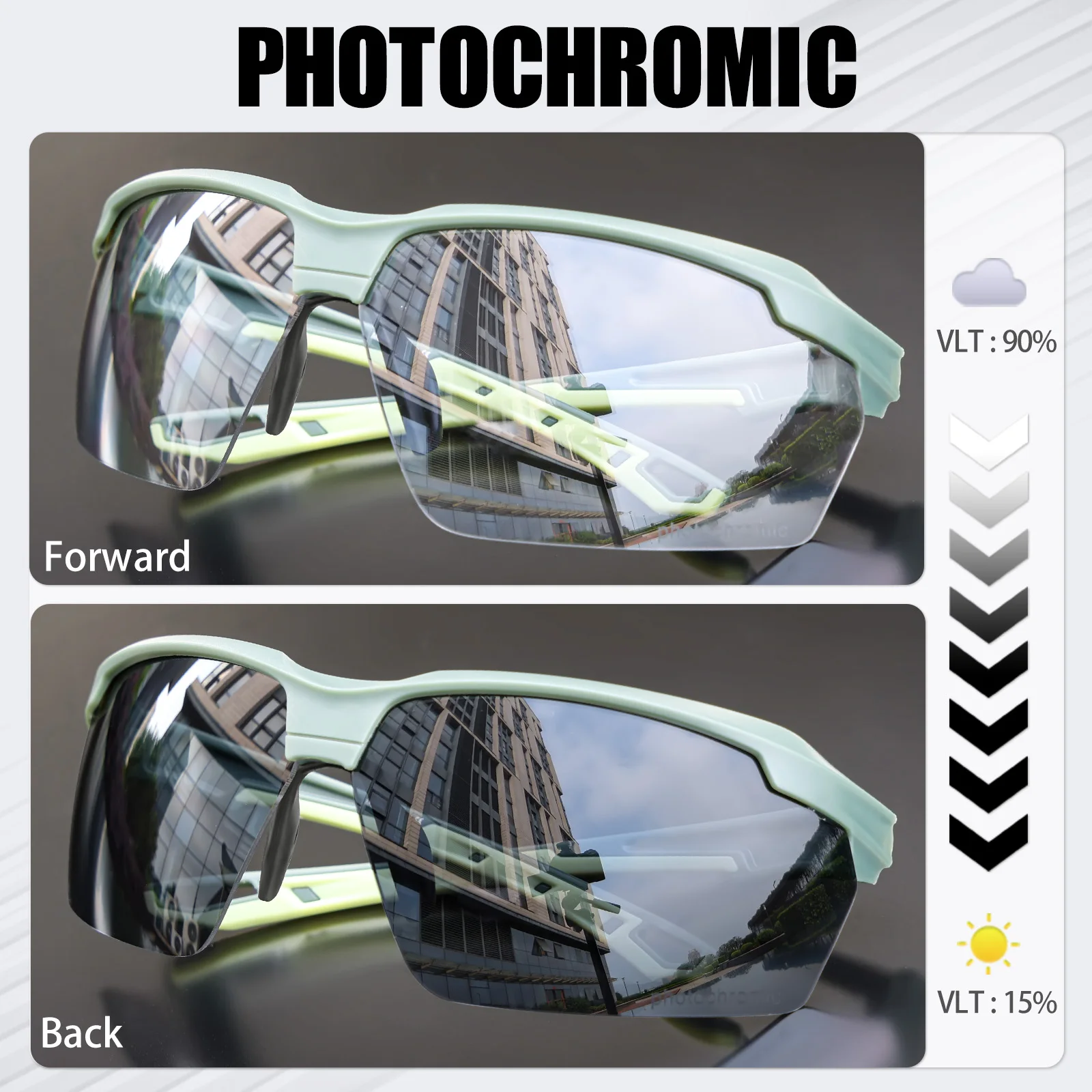 SCVCN Photochromic Cycling Sun - огляд і ціна Mountain Biking Sunglasses
